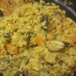 плов с шиитаке и морковью